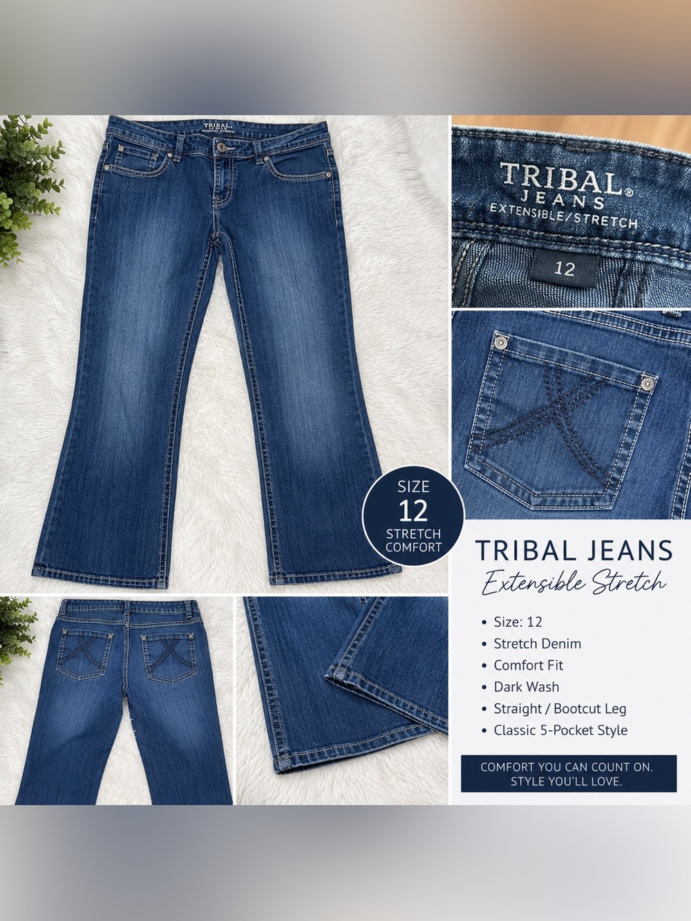 Tribal Stretch Jeans